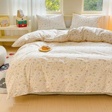 Imagem de LIWHENHAO Conjunto de capa de edredom para carro, 100% algodão, estampa de caminhão, trem, avião, helicóptero, 1 capa de edredom de veículos fofos, 2 fronhas para crianças, meninas, meninos e mulheres