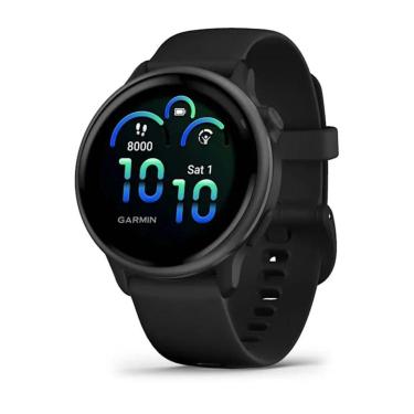 Imagem de Smartwatch Relógio Garmin Vívoactive 6 Monitor Cardíaco de Pulso com GPS Preto 42mm-Unissex