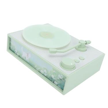 Imagem de Luqeeg Alto-falante Portátil, Toca-discos retrô Antigo, Alto-falante Estilo Fonógrafo Clássico Antiquado Com Difusor de Aromaterapia, Ideal para Quarto, Escritório e Festa (Verde)