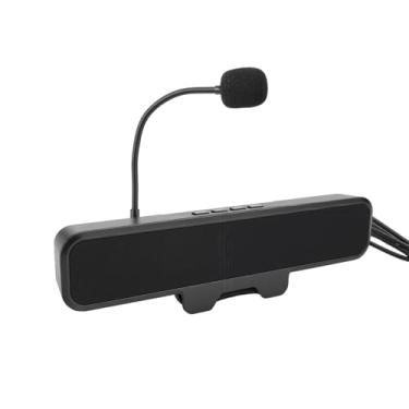 Imagem de Yunseity Alto-falante de Computador Com Microfone Removível, Alto-falantes para PC Alimentados por USB Com Controle de Volume, Design de Braçadeira de Mola para Monitor, para Vitórias