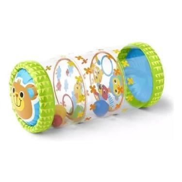 Imagem de Brinquedo Divertido Rolo Inflável Bebê/Chocalho + 6 Meses