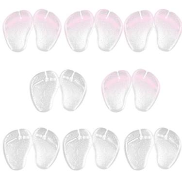Imagem de Almofadas de gel para proteção de dedos, protetor de dedos, 8 pares, inserções de almofada para antepé, almofada de dedo antiderrapante para suporte do meio do pé e alívio da dor