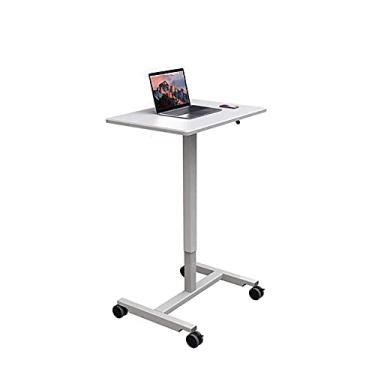 Imagem de Suporte de laptop ajustável para computador, mesa lateral portátil para cama, sofá, leitura, ranhura para cartão de alimentação 624376,5 cm/24,4 × 16,9 × 30,1 polegadas