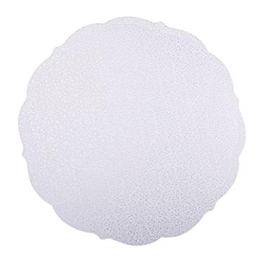 Imagem de HSYHKDSY Jogo americano grosso PU isolamento à prova d'água ocidental para mesa de café, copo de chá, porta-copos acessórios de cozinha (cor: branco, tamanho: 4 peças) (marrom 4 peças)