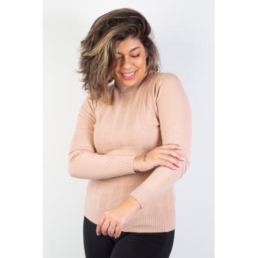 Imagem de Blusa feminina de malha gola alta 81090