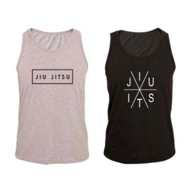 Imagem de KIT 2 Regata Ragor Algodão Luta Jiu Jitsu Treino-Masculino