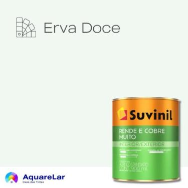 Imagem de Rende & Cobre Muito Suvinil Fosco 3,2L, ERVA DOCE