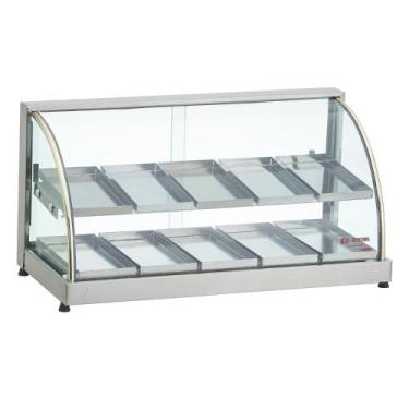 Imagem de Estufa De Salgados Vitrine Dupla 10 Bandejas Expositor Quente - Edanca