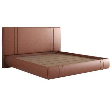 Imagem de Cama King Flutuante Com Cabeceira 195cm Astra S04 material sintético T
