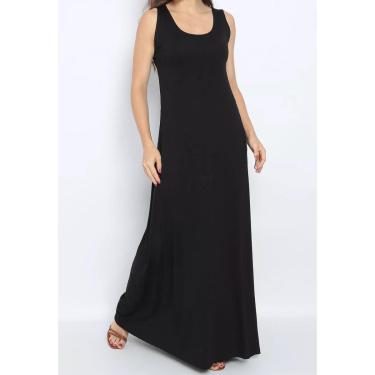 Imagem de Vestido Maria Paes Longo de Bolso Preto-Feminino