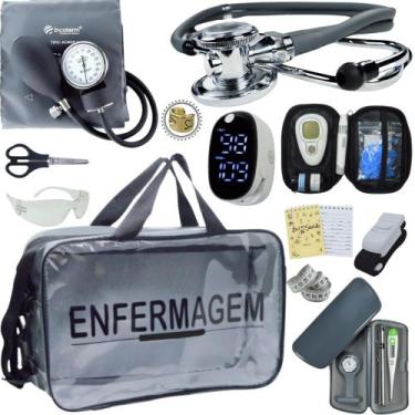 Imagem de Kit Enfermagem Premium Basico - Love Saude, GRAFITE INCOTERM TRANSPARE