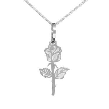 Imagem de Colar Rosa Coleção Romântico em Prata 925 - Sam Joias