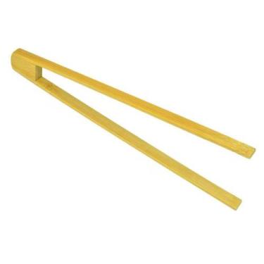 Imagem de Pinça de Cozinha de Bambu Pegador de Frituras e Pegador de Massas Mais