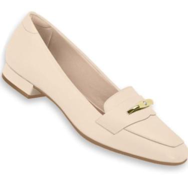 Imagem de Sapato Mocassim Beira Rio 4318.104 Feminino, Creme, 36