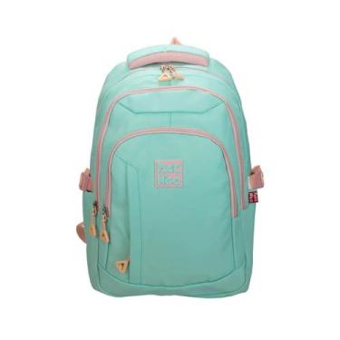 Imagem de Mochila Escolar Costas Lap Top 3 compartimentos Cor:azul Marinho - Pac