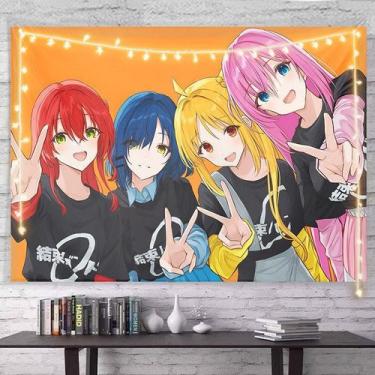 Imagem de Tapeçaria para pendurar na parede Bocchi the Rock Anime 100x150cm poli