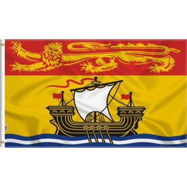 Imagem de Bandeira Rhungift New Brunswick 91x152 cm Impressão Dupla