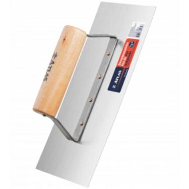 Imagem de Desempenadeira Lisa De Aço Temperado Com Cabo De Madeira 12x25cm - 133 - Pincéis Atlas