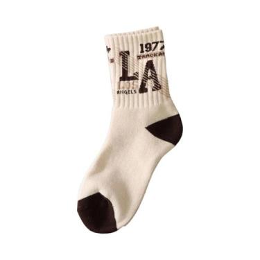 Imagem de Meias Térmicas Unissex De Cano Médio Com Laço De Terry, Quentes Para O