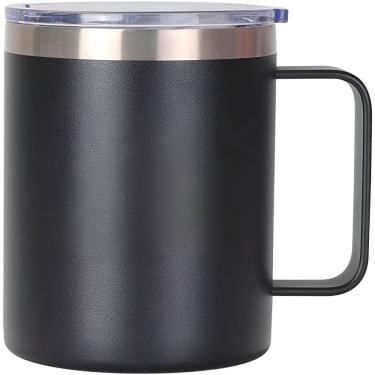 Imagem de Caneca Copo Térmico Aço Inox 360ml Cerveja Café Bebidas preto