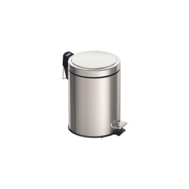Imagem de Lixeira Cesto De Lixo Aço Inox Com Pedal 5 Litros Tramontina