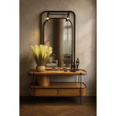 Imagem de Aparador Rústico Em Metal E Madeira Imperiale Solare