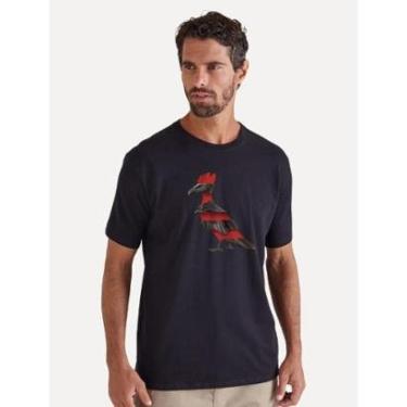 Imagem de Camiseta Reserva Masculina Estampada Pica Pau Urubu Preta-Masculino