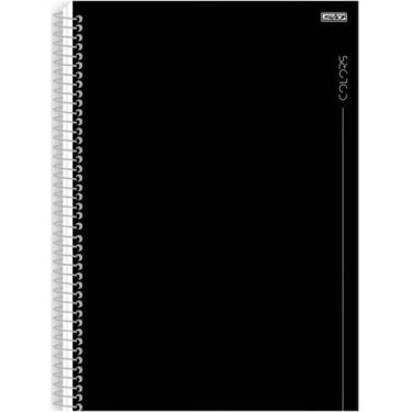 Imagem de Caderno De 01 Materia Cd 80fls Colors Preto - Sao Domingos