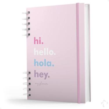 Imagem de Planner Visão Semanal e Mensal Capa Dura Hi Hello Pink - NISTI PRINT