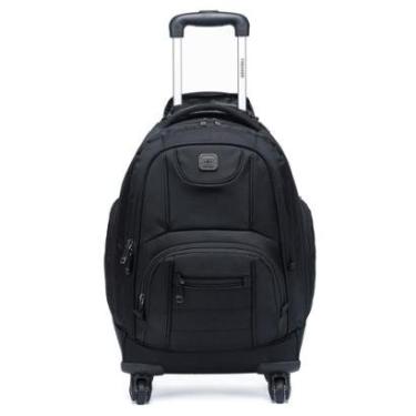 Imagem de Mochila Rodinhas Trekker Executiva Notebook Trabalho Masculina Reforçada-Masculino