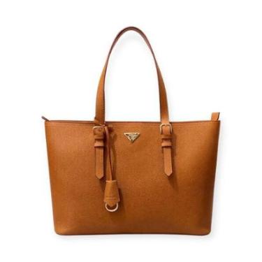 Imagem de Bolsa Feminina Schutz Shopping De Ombro Liesse Grande Caramelo-Feminino