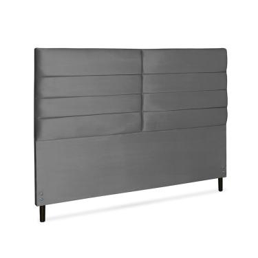 Imagem de Cabeceira para Cama Box Leme Diamond King Size Suede Cinza JBE Móveis