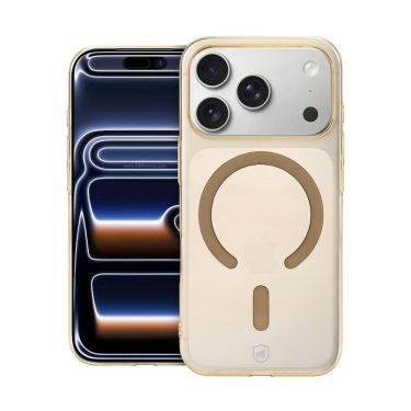 Imagem de Capa para Celular Gshield Magsafe Crystal Slim Cloud para Iphone 17 Pro Proteção Contra Impactos e Riscos Acrílico