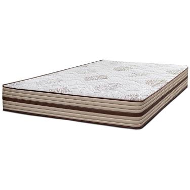 Imagem de Colchão de Casal com Molas Ensacadas D26 com Espuma de Conforto 138x188CM Bege