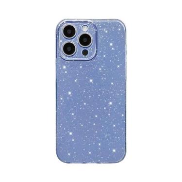 Imagem de Capa De Telefone Com Glitter Rosa Para iPhone 15 pro Max 14 plus 13 12