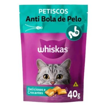 Imagem de Petisco Whiskas Temptations Anti Bola de Pelo para Gatos Adultos 40grs