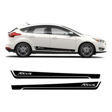 Imagem de Kit 2 Adesivo Carro Ford Focus Faixas Laterais Personalizada - onl