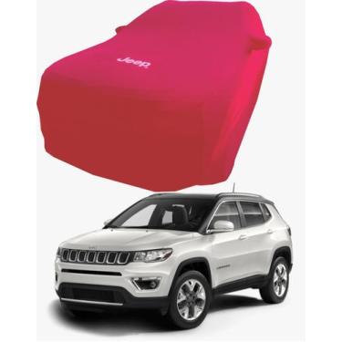 Imagem de Capa de Carro Jeep Compass  Tecido Lycra Premium - Cadilhe Capas, Verm