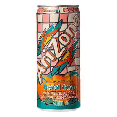 Imagem de Chá Preto Importado Arizona Sabor Pêssego 290ml
