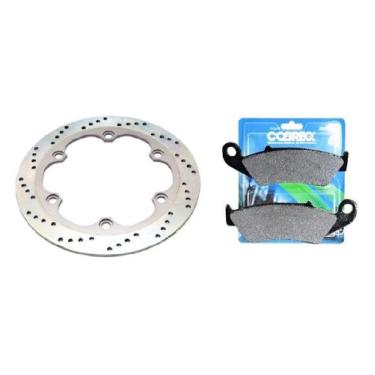 Imagem de Disco de Freio Dianteiro + Pastilha Honda Nx Falcon 400 - MR DISCO / C