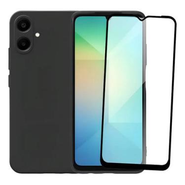 Imagem de Capa Silicone Aveludada + Película 3D de Vidro Para Samsung Galaxy A06