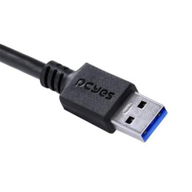 Imagem de Cabo USB A 3.0 Macho Para USB Tipo C Preto 1 Metro - PCYES