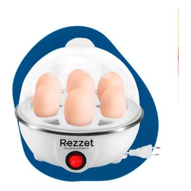 Imagem de Cozedor De Ovos Portátil Elétrico Automático Cozinha A Vapor Cor Branc