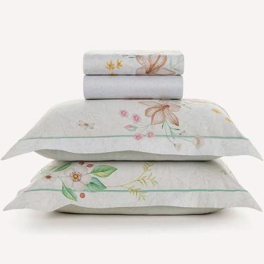 Imagem de Jogo de Cama Karsten Mistral 300 Fios 4 Peças Queen Branco