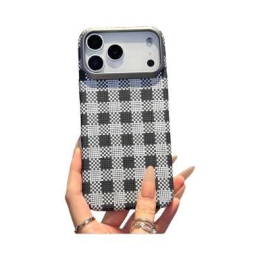 Imagem de Capa De Telefone Em Fibra De Carbono Fosca Colorida Para iPhone 17 16 
