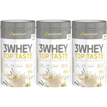 Imagem de Kit 3X 3 Whey Top Taste - 900g Baunilha - Body Action