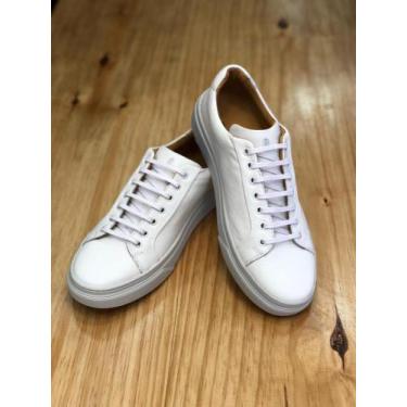 Imagem de TÊNIS SAPATÊNIS CASUAL MASCULINO COURO Comfort - BEM TRAJADO, Branco, 