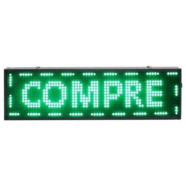 Imagem de Painel De Led Letreiro Digital 71cm x 23cm Wifi Outdoor - Mundo de LED