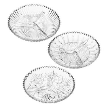 Imagem de Petisqueira Cristal com 3 Divisórias Sortida Lyor