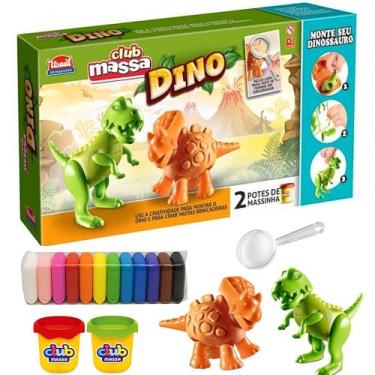 Imagem de kit de Massinhas Infantil com Formas de Dinossauro Massinha de Modelar
